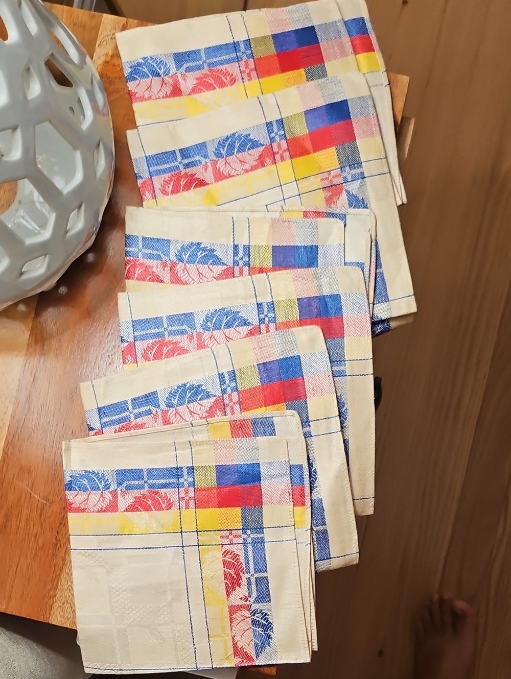 Vintage Deadstock Woven Napkins Made in Czechoslovakia - Set of 6